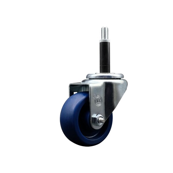 Service Caster 3'' Solid Poly Wheel Swivel 3/4'' Expanding Stem Caster SCC-EX20S314-SPUS-34 - main